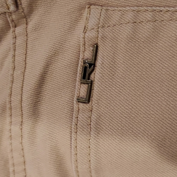 Women's Size 10 Lauren Ralph Lauren Beige Modern Straight Cropped Jeans VGC - Picture 5 of 9